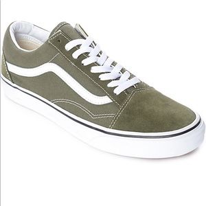 Vans Old Skool Winter Moss Green & White Sneakers
